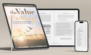 Value Exchange eBook Mockup-780 The value exchange ebook three device Mockup